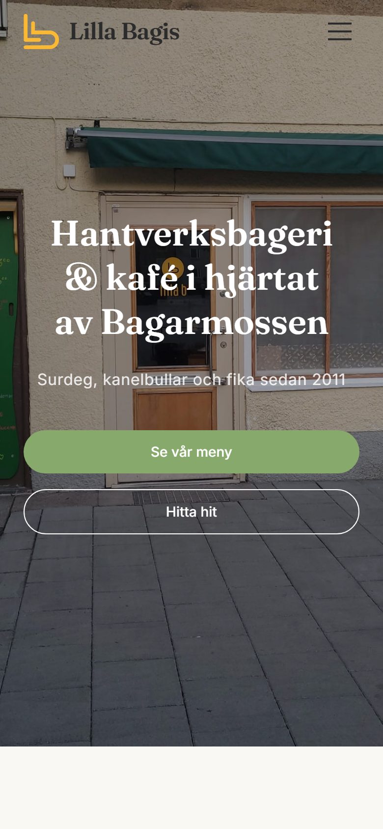 Samma webbplats på mobil